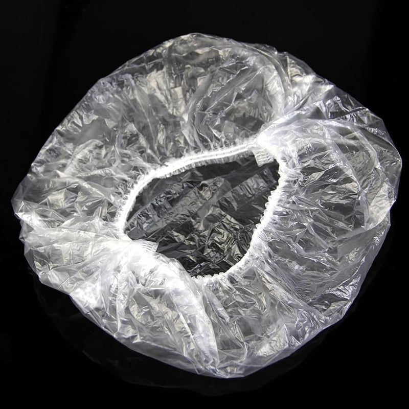 100 Pcs Clear Disposable Shower Caps For Kids Hotel And Home Bathing - Image 4